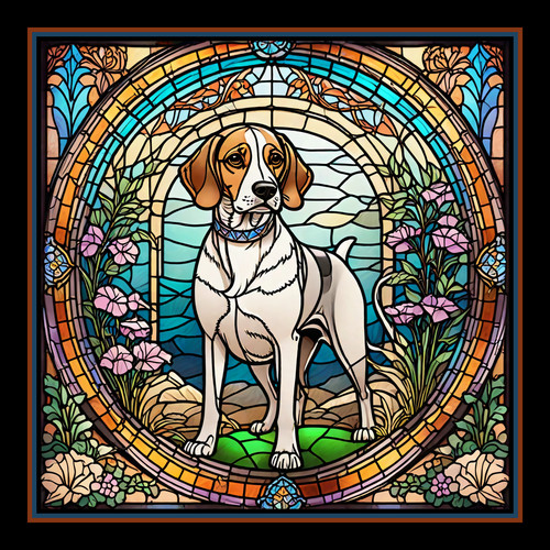 American foxhound dog - foxhound,